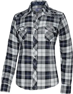 Produktbild von Stars & Stripes Damen Westernbluse »PASADENA BLUE« Gr.S