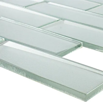 Produktbild von Glasmosaik Fliesen Delhi 3D Optik Silber