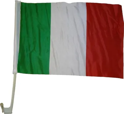 Obrázok produktu pre Vlajka na auto Taliansko 30 x 40 cm vlajka na auto vlajka na okno vlajka s ventilátorom