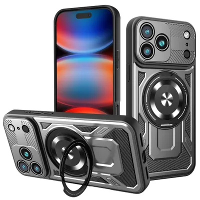 Zdjęcie produktu dla Techsuit - RuggedCam etui do iPhone'a 17 Pro Max - szare