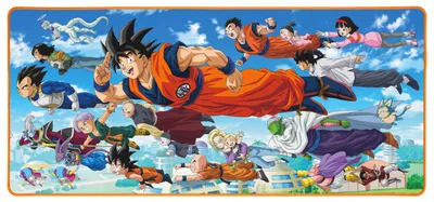 Zdjęcie produktu dla Podkładka na biurko Dragon Ball Z XXL Przyjaciele Goku