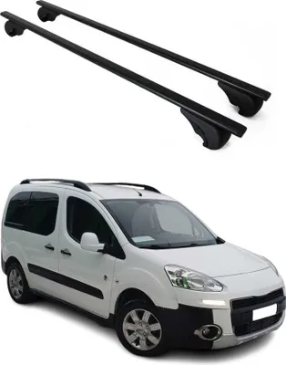 Produktbild von Dachträger Grundtäger für Peugeot Partner Tepee 2008-2018 75kg Metall Schwarz 2x