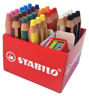 Zdjęcie produktu dla Ołówek STABILO woody 3 w 1 - 10 mm - zestaw 30 sztuk z 2 temperówkami