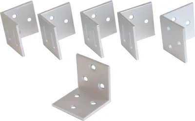 Produktbild von Sichtschutzzaun Winkel Aluminium 35 x 35 mm - Pro 6 Stück