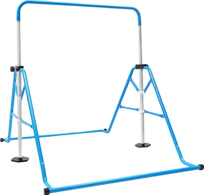 Image de Barre de gymnastique, réglable en hauteur, construction robuste, bleu
