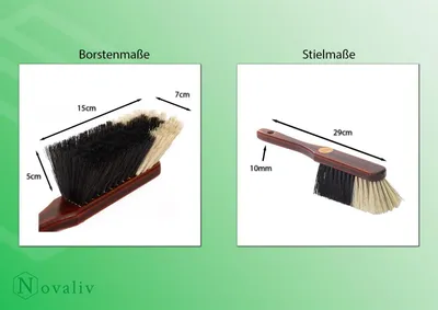 Zdjęcie produktu dla Novaliv 2x zestaw do zamiatania I mieszanka włosia końskiego I szufelka z gumową wargą I szczotka ręczna drewniana I zestaw do zamiatania szufelka ręczna zestaw do zamiatania szczotka ręczna i szufelka szufelka i szczotka miotła szufelka