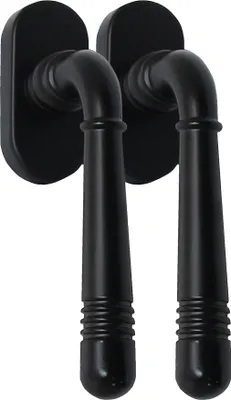 Produktbild von Fenstergriff 2 x FG - Helena 2314 Schwarz PVD Rasterolive Fensterbeschlag Drücker
