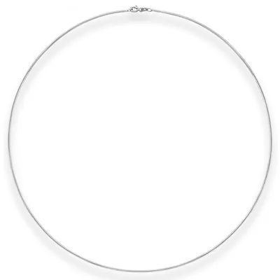 Produktbild von 1,2mm Halsreif Halskette aus 925 Silber 50cm