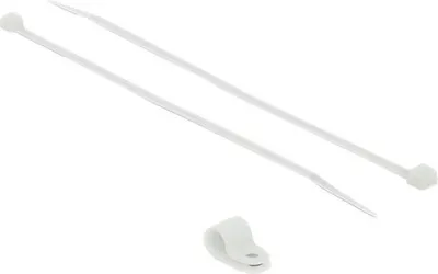 Immagine prodotto di DELOCK Befestigungsschelle 9,5 mm mit KBI 200x4,8mm  weiß