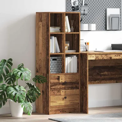 Produktbild von vidaXL Highboard mit Schubladen Altholz 45,5 x 34 x 127 cm