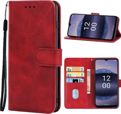 Produktbild von Mobigear Wallet  Nokia G11 Plus Hülle Klapphülle Geldbörse - Rot