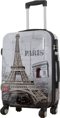Produktbild von Bowatex mittelgroßer Paris Eifelturm Motivkoffer Trolley mit Aufdruck 80Li 67cm