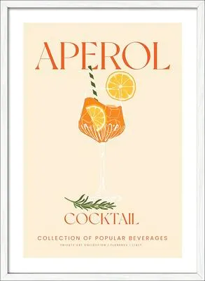 Produktbild von Gerahmtes Bild Aperol Cocktail I 53x73 cm