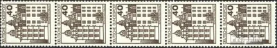 Produktbild von Briefmarken BRD (BR.Deutschland) 1980 Mi 1037A I R Fünferstreifen postfrisch Burgen und Schlösser