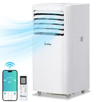 Produktbild von FCH Mobiles Klimagerät 12000 BTU/h ,Luftstrom: 400m³/h mit Abluftschlauch mit WIFI tragbare Klimaanlage
