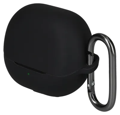 Produktbild von kwmobile Schutzhülle für SoundPeats Air 6 HS Hülle - TPU Silikon Case für Kopfhörer Ladecase - stoßfestes Cover mit Karabiner - Schwarz