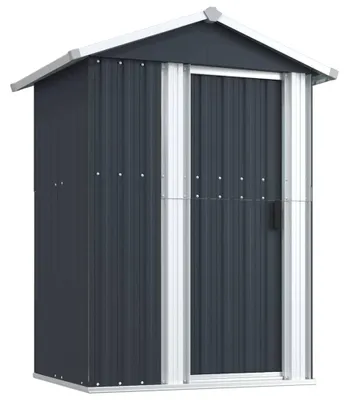 Produktbild von vidaXL Geräteschuppen Anthrazit 126x97,5x177 cm Verzinkter Stahl