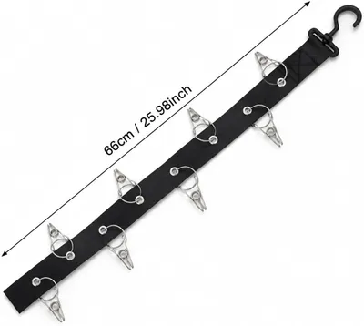 Produktbild von Hutablage für die Wand – Baseballmützenhalter mit 8 Clips