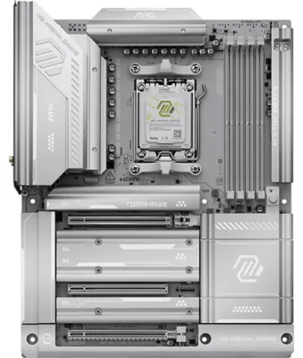 Zdjęcie produktu dla MSI MAG X870E TOMAHAWK MAX WIFI PZ, AMD, Gniazdo AM5, AMD Ryzen 7000 Series, AMD Ryzen 8000 Series, AMD Ryzen 9000 Series, Gniazdo AM5, DDR5-SDRAM, 256 GB