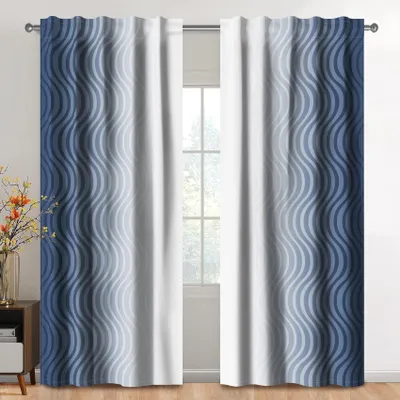 Imagen del producto de Omgoods - Cortinas degradadas - 117 x 183 cm (46 x 72 pulgadas) - 2 paneles