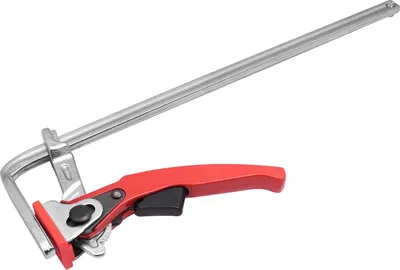 Obrázek produktu pro 2 kusy šroubových svorek – F-svorka – rychlé upnutí – 300 × 60 mm – ocel – zpracování dřeva – vodicí lišta – pro nekovové materiály