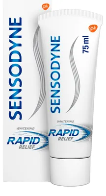 Zdjęcie produktu dla Pasta do zębów Sensodyne, szybka ulga, wybielająca (75 ml)