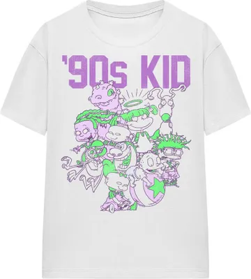 Productafbeelding van Nickelodeon - T-shirt "90s Kid" voor heren/dames, uni model, TV15857 (maat M) (wit)