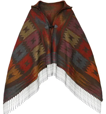 Imagen del producto de Chal de estilo bohemio para mujer, casual, con flecos, de cachemira, de corte holgado y con estampado vintage