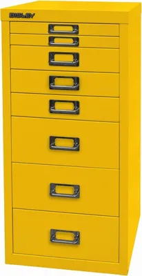 Produktbild von BISLEY MultiDrawer™ L298 Schubladenschrank gelb 8 Schubladen 27,8 x 38,0 x 59,0 cm
