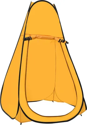 Produktbild von vidaXL Pop-Up Duschzelt für Privatsphäre, Regen- und Sonnenschutz Gelb 120x120x200 cm