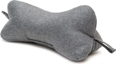 Produktbild von H&F | Kissen Kopfkissen Lesekissen Leseknochen Nackenkissen Nackenrolle Knochenkissen Reisekissen Waschbar, für Bett, Sofa 4-er Set | Farbe: Grau