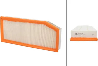Produktbild von Luftfilter-Einsatz 378 x 156 mm HELLA für u.a. MERCEDES-BENZ E-KLASSE