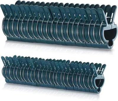 Produktbild von Famanu Pflanzenclips zur Unterstützung von Kletterpflanzen - Clip für Pflanzen - Tomatenclip - Gartenpflanzenclip (2 Größen)