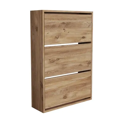 Zdjęcie produktu dla Szafka na buty 'Aurskog' 110x73.5x24cm dąb