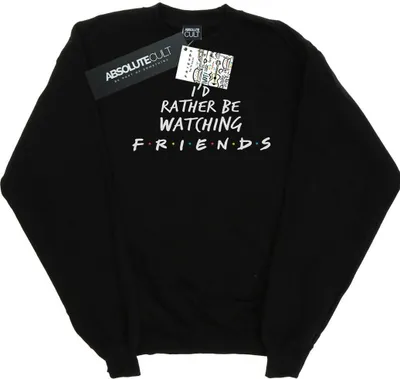 Produktbild von Friends - "Rather Be Watching" Sweatshirt für Herren BI24676 (M) (Schwarz)