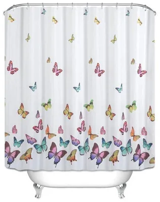 Produktbild von 180x180cm Wasserabtrennung für Dusche - Schnell trocknendes Duschvorhang mit Haken - wasserdicht und schimmelfest - mit 12 Duschkurven - für Dusche und Bad