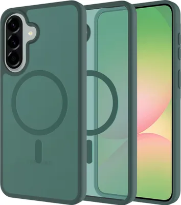 Image de Cazy Coque Compatible avec Samsung Galaxy A57 – Compatible MagSafe – Coque Renforcée Militaire – Vert