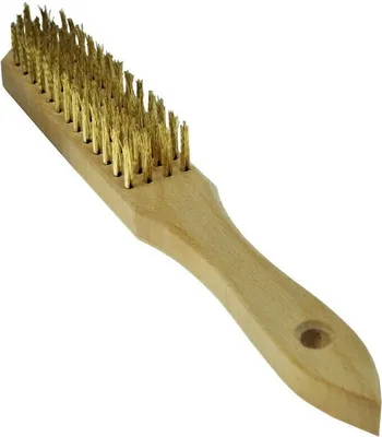 Produktbild von Drahtbürste 4-Reihen aus Holz Metallbürste Stahlbürste Handdrahtbürste SD4