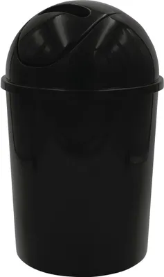 Produktbild von Ridder Kosmetikeimer, Abfalleimer mit Schwingdeckel Eco 5 L schwarz 2011610