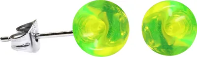 Produktbild von Ohrstecker mit Acrylkugel in verschiedenen Farben und Größen Größe - 4 mm Farbe - Grün
