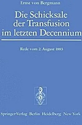 Obrázok produktu pre Die Schicksale der Transfusion im Letzten Decennium