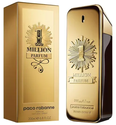 Zdjęcie produktu dla Rabanne 1 Million, Mężczyźni, 200 ml, Spray, ALCOHOL DENAT. PARFUM (FRAGRANCE) AQUA (WATER) BENZYL SALICYLATE ALPHA-ISOMETHYL IONONE LIMONENE..., 1 szt.