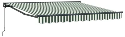 Obrázok produktu pre Rám markízy Zelená a biela 300 x 250 cm Polyester sPolyuretánpovrchom