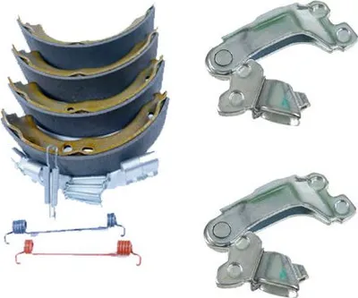 Produktbild von Handbremsbackensatz mit Federn + Betätigung Versteller 77364023