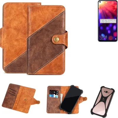 Produktbild von K-S-Trade Handyhülle Schutzhülle Bookstyle Case Wallet-Case kompatibel mit Huawei Honor View 20 Cover Klapphülle Kantenschutz Smartphone