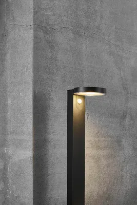 Produktbild von Nordlux LED Solar Wegeleuchte Rica in Schwarz 5W 480lm IP44 mit Bewegungsmelder rund