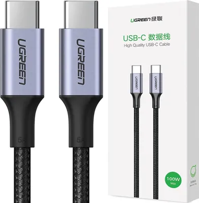 Immagine prodotto di Cavo di ricarica rapida UGREEN da USB-C a USB-C 5A PD, 1,5 m - Grigio siderale