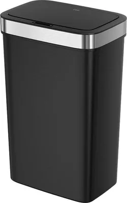 Image de EKO - Hana Deluxe Sensor Poubelle50 litres - Premium resin RVS - Noir