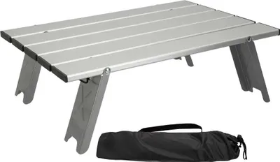 Produktbild von Aktive Tragbarer Aluminiumtisch Silber 40 x 28.5 x 13 cm Silber 40 x 28.5 x 13 cm