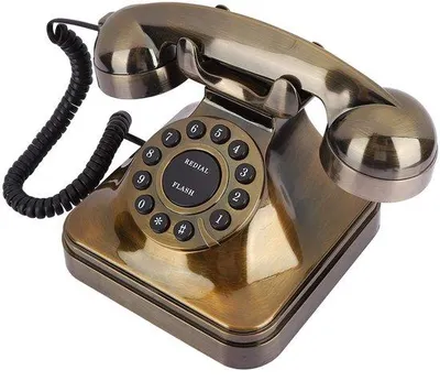Obrázek produktu pro Starožitný telefon - potlačení šumu - bronzový stacionární telefon - dekorace do domácí kanceláře